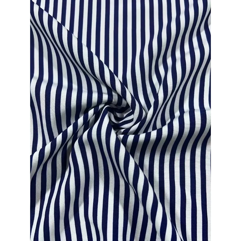 Plus Size 1XL-5XL Tops for Women Long Sleeve Casual Striped Print Button Down Shirts Loose Turn Down Collar Blouses