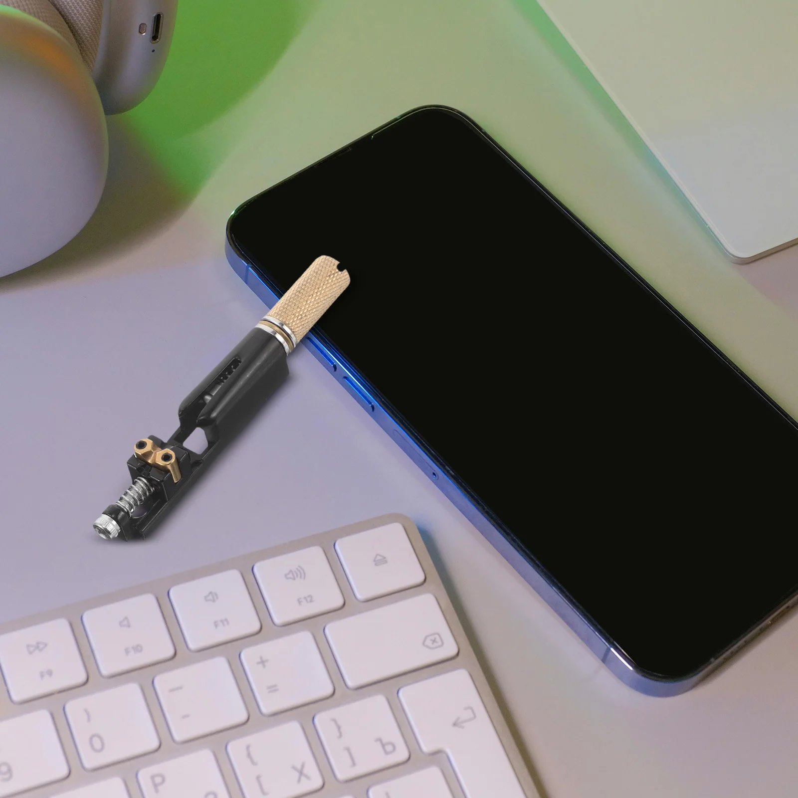 

Brass Electric Guitar Bridge Headless For 6 String Warm Tone Precision Lightweight Durable Surface Guitar Bridge Tailpiece