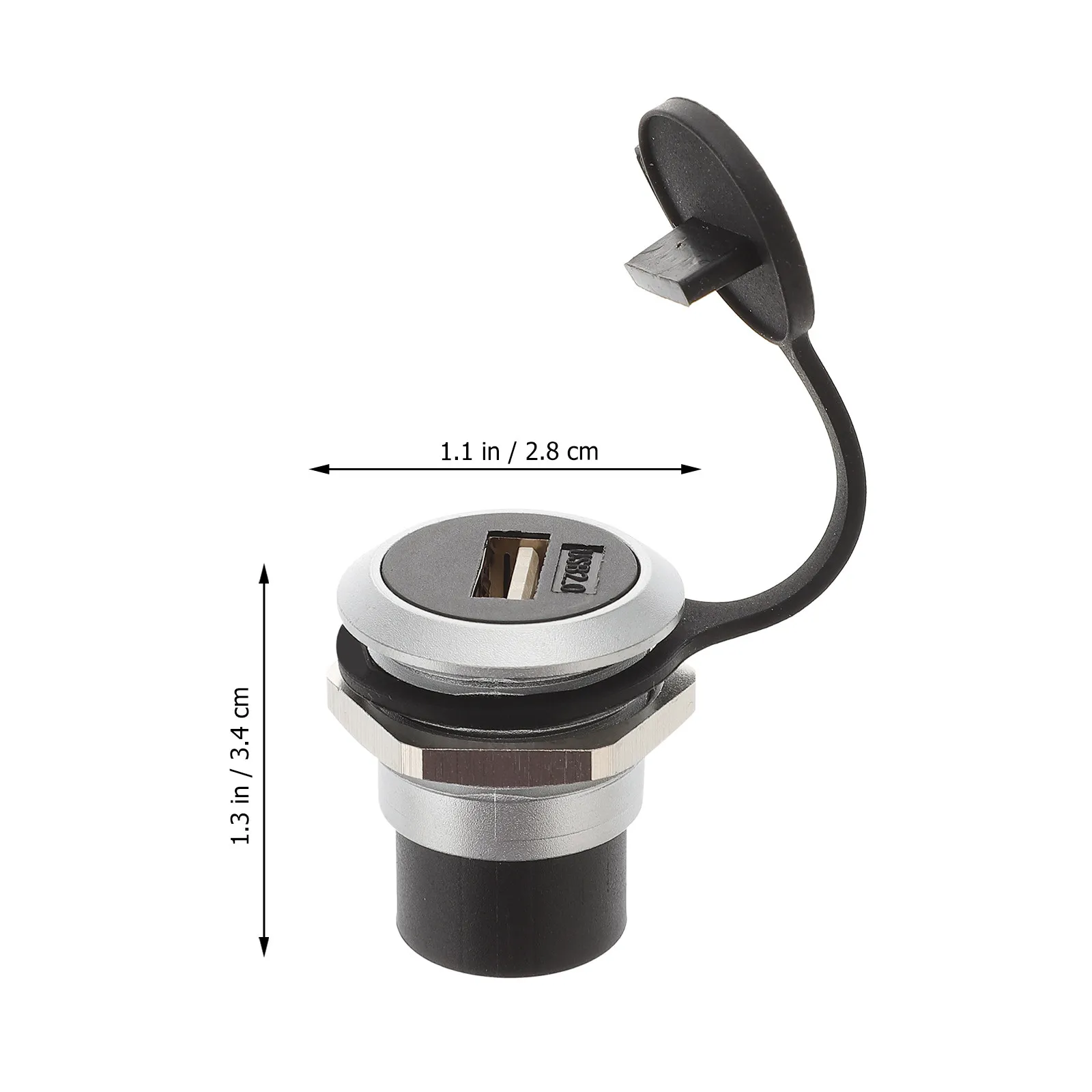 USB Bulkhead Connector Industrial USB 2.0 Female to Female Panel Mount Coupler Bulkhead Extension Pass Through Connector