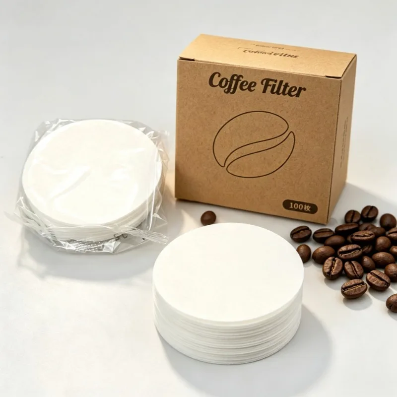 300-1000 Count Disposable Coffee Filter Papers 51/53/58/56/60/62/64/68mm Coffee Paper Filter for Moka Pot Espresso Coffee Maker