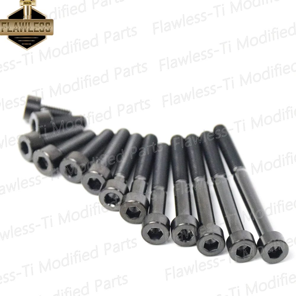 FLAWLESSTI M5 × 10-60 мм Титановые болты Gr5 Кузовный корпус Датчик ABS Болты дискового масляного бака
