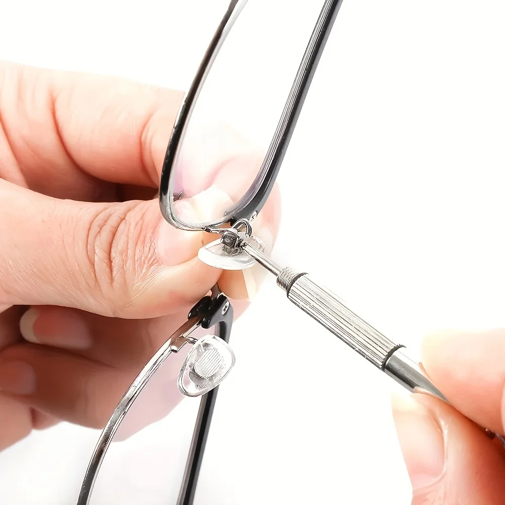3 in 1 Multifunctional Mini Eyeglass Screwdriver Repair Kit Portable Maintenance Tool For Fashionable Eyeglass Lenses Frames and Small Accessories