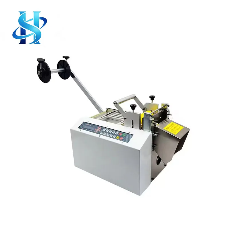 High Precision Microcomputer Controlled Webbing Cutter Automatic Ribbon Belt Tube Pipe Film Strip Cutting Machine