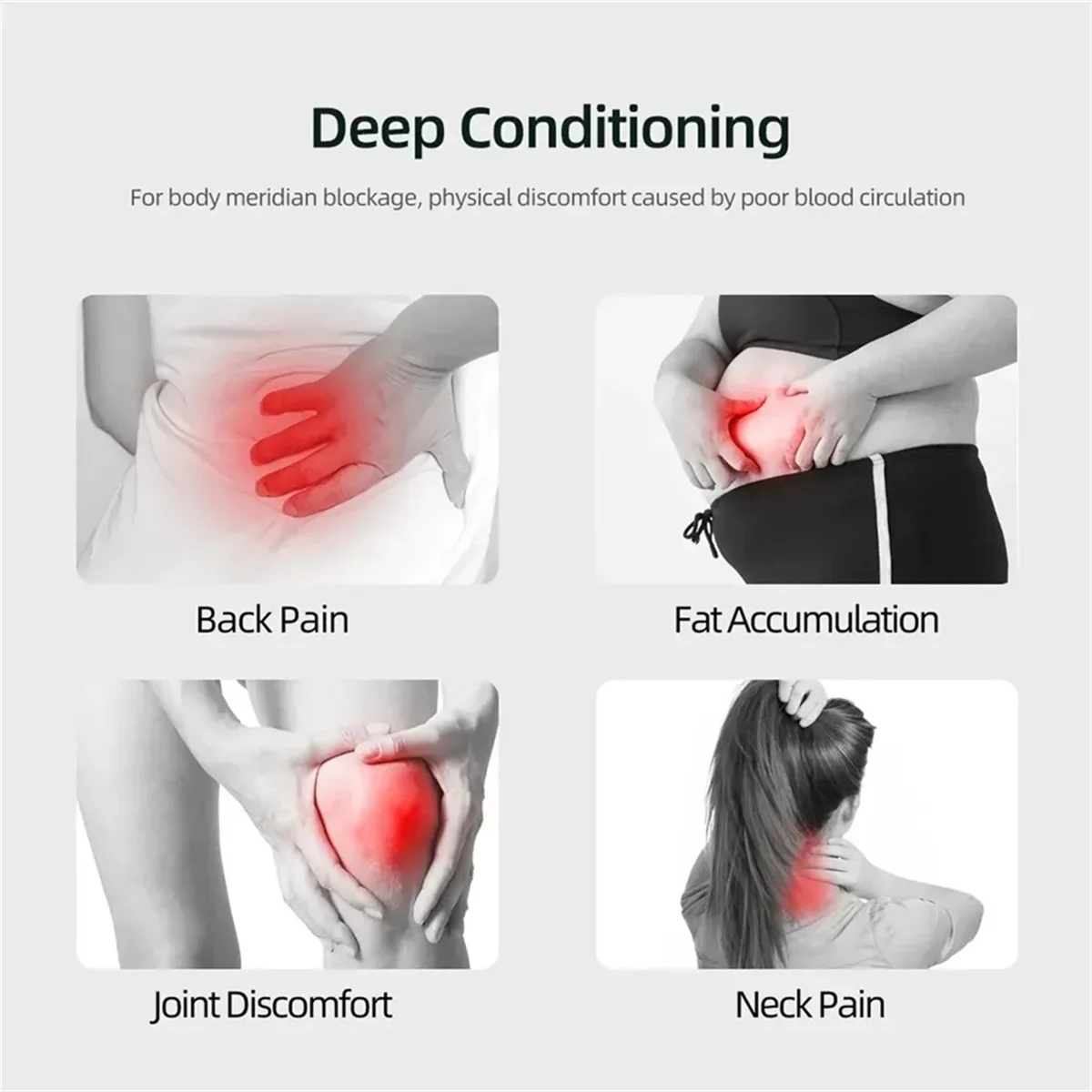 FZFZ 電気筋肉マッサージャー振動 EMS 筋肉刺激装置子午線バックネックボディマッサージ機温湿布付き