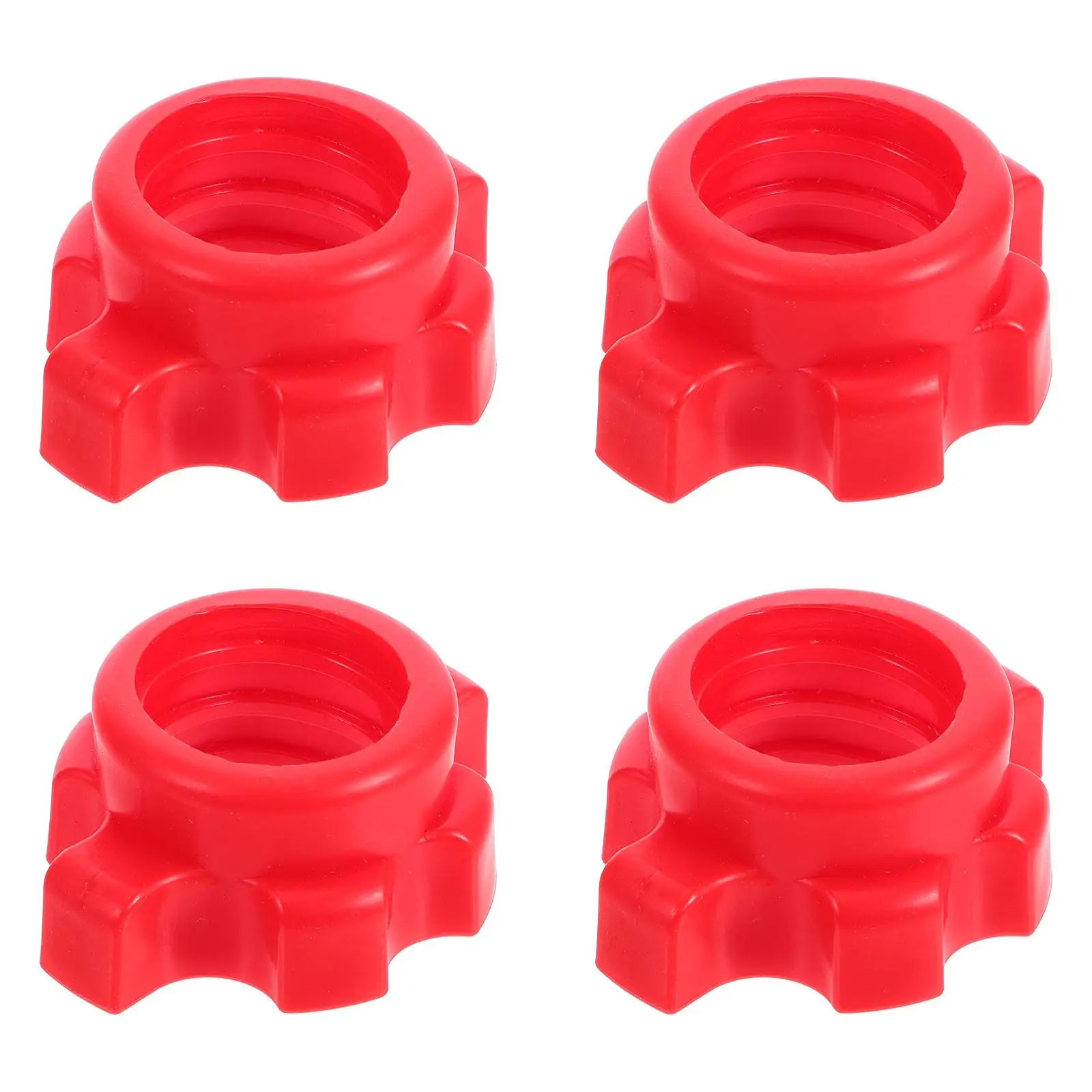

4 Pcs Dumbbell Bar Nut Accessories Plastic Nut for Gym Equipment Adjustable Weight Round Bar Fixing Screws Fitness Gifts