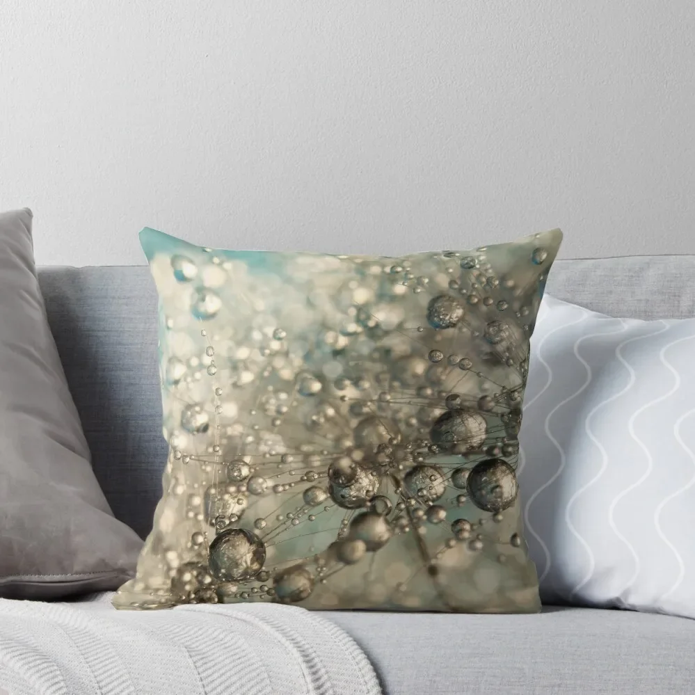 

Metal Blue Dandy Sparkle Throw Pillow Decorative pillow case pillowcases for sofa cushions pillow