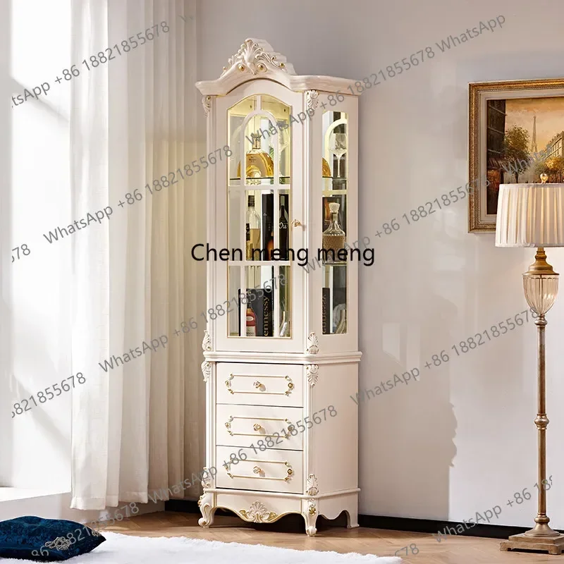 N138  Mirror Wine Living Room Cabinets Storage Decor Wood Display Coffee Living Room Cabinets Closet Craft Gabinete Trendy Furni