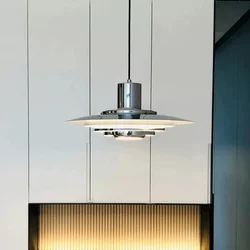Nordic Minimalist Aluminum LED Pendant Lamp Bar Counter Dining Room Bedroom Kitchen Designe Creative Chandelier Home Decor Light