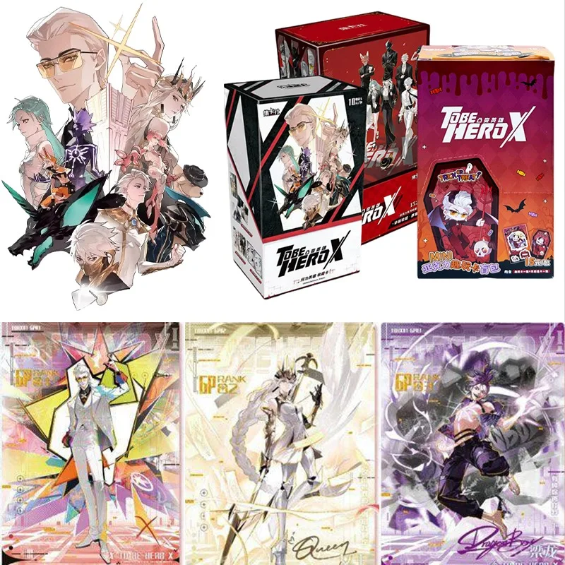 

Card.fun Genuine Convex Hero X Anime Collection Cards TOBEHEROX Series Fun Acrylic Peripherals Collection Card Toys Gift