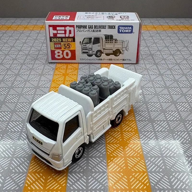 

Takara Tomy Tomica No. 80-пропан, газовая доставка, литье под давлением, статический сплав, автомобиль, литая под давлением металлическая модель для детей