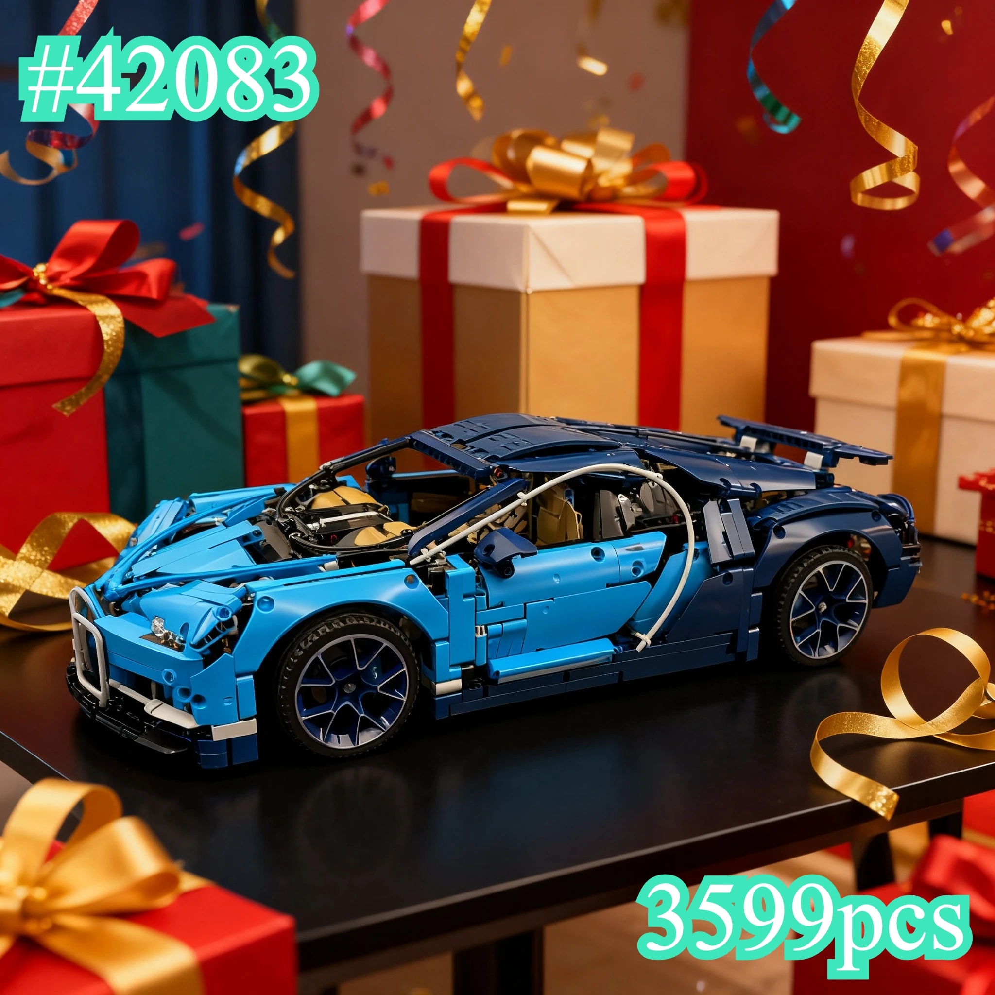 Outstanding Sports Car Model 42083 Building Blocks Sets Compatible with Legoed Particles Suitable for Christmas Gifts 3599pcs