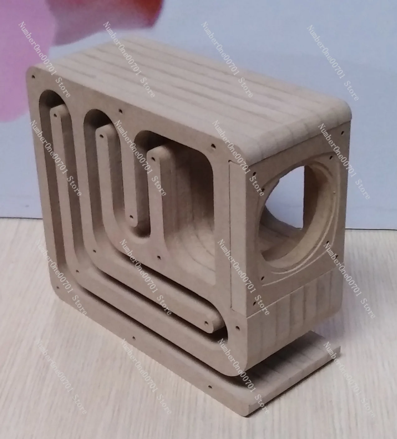 

2/3/4 Inch Wooden Maze Speaker Box - Custom DIY Empty Cabinet for Bookshelf/Desktop Audio (Pair)