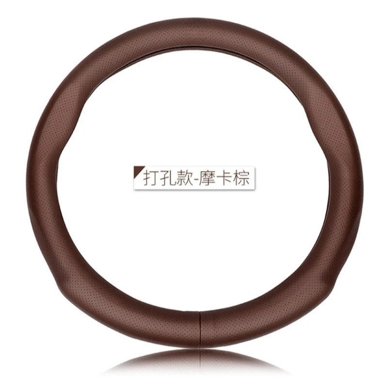 

Универсальный кожаный чехол на руль 38 см для Fiat Viaggio, Ottimo, Freemont, Bravo, 500 и Palio — премиум-класса ручной работы