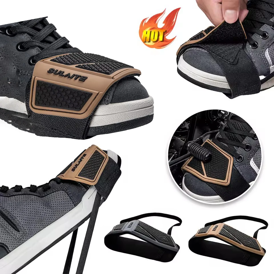 SULAITE Motorcycles Rubber Silicone Shift Pad Gear Shoes Cover Durable Motor Items Boots Protector for Moto Riding Accessaries