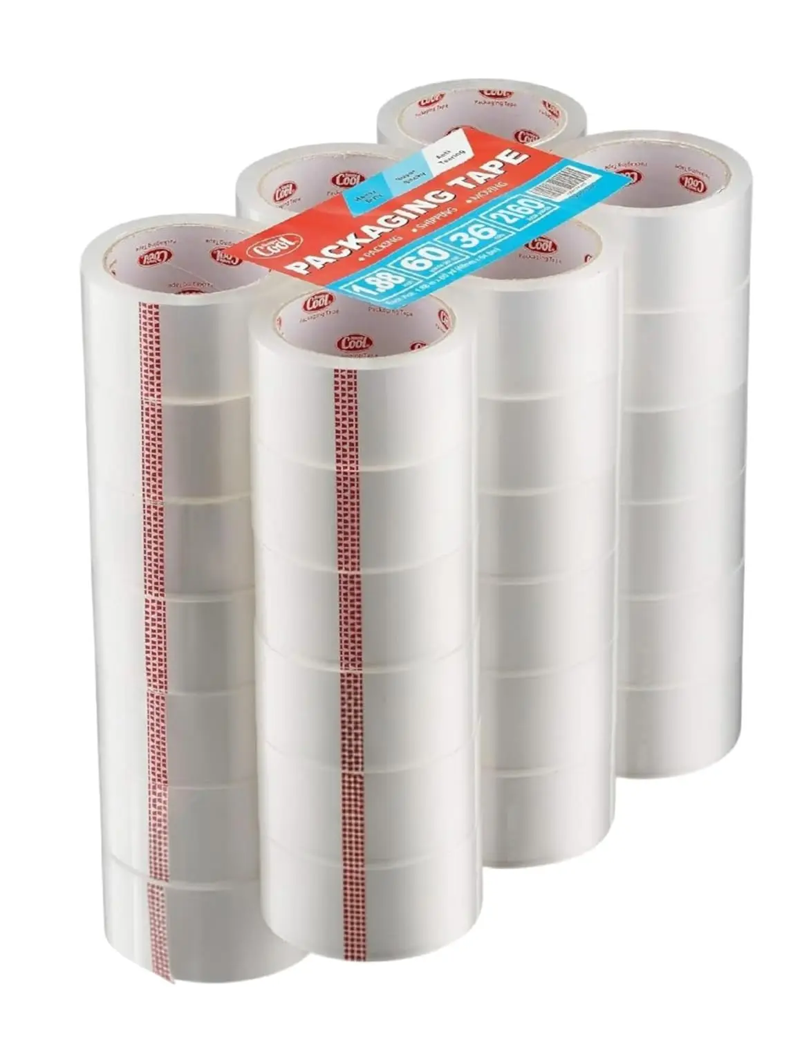 

Packing Tape 36 Pack, Heavy Duty Packaging Tape for Shipping, Moving Boxes, Sealing, Mailing & Storage – Strong 1.88”