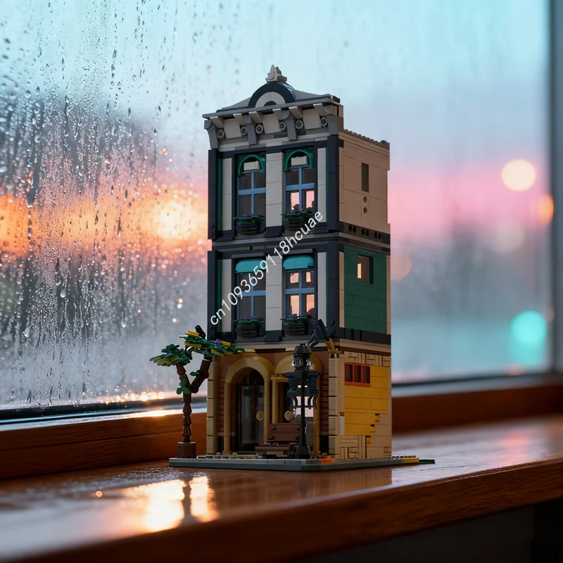 

1372pcs MOC Vinyl Store Modification Set Modulared Model Building Christmas Gifts Blocks Toy DIY Creative Idea Education Brick