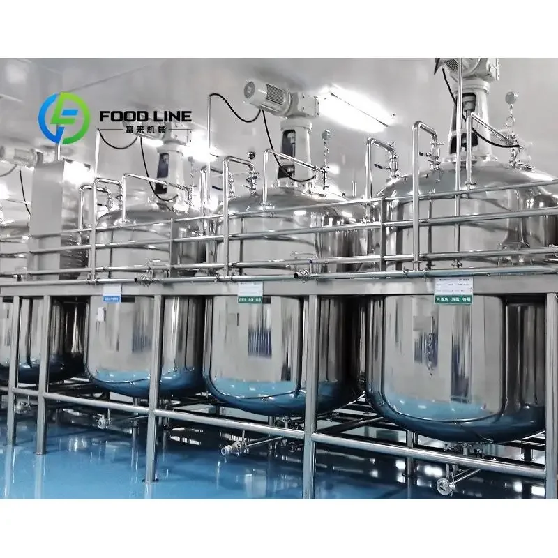 Smart Control Vacuum Homogenizer Emulsifier Multi Capacity 50L 300L 500L for Cream Lotion and Toothpaste Making Customize