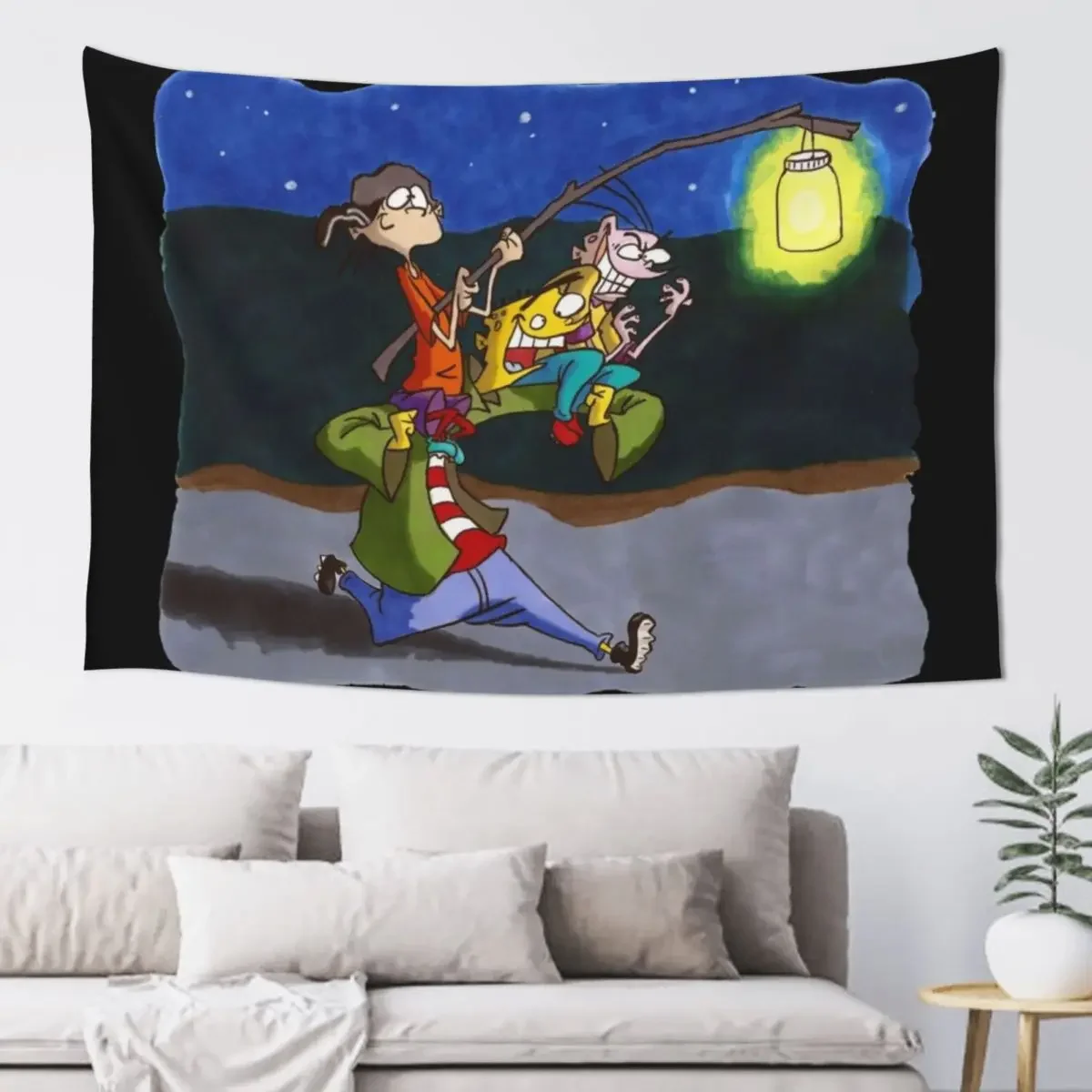 Ed Edd n Eddy Tapestry Carpet On The Wall Home Decorations Aesthetic Home Supplies Tapestry