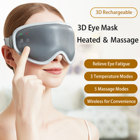 3D Heated Eye Sleep Mask Electric Vibration Eye Massager Blindfold For Dry Eye Relieves Blepharitis Eye Spa Care Tool