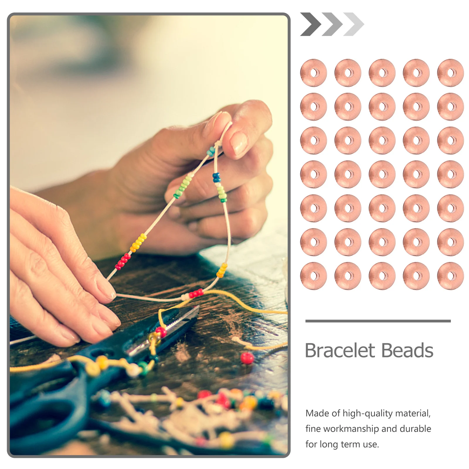 

1000 шт. круглые бусины-разделители, стильные свободные бусины «сделай сам», идеально подходят для ожерелья, браслета, изготовления ювелирных изделий, ювелирных аксессуаров «сделай сам»