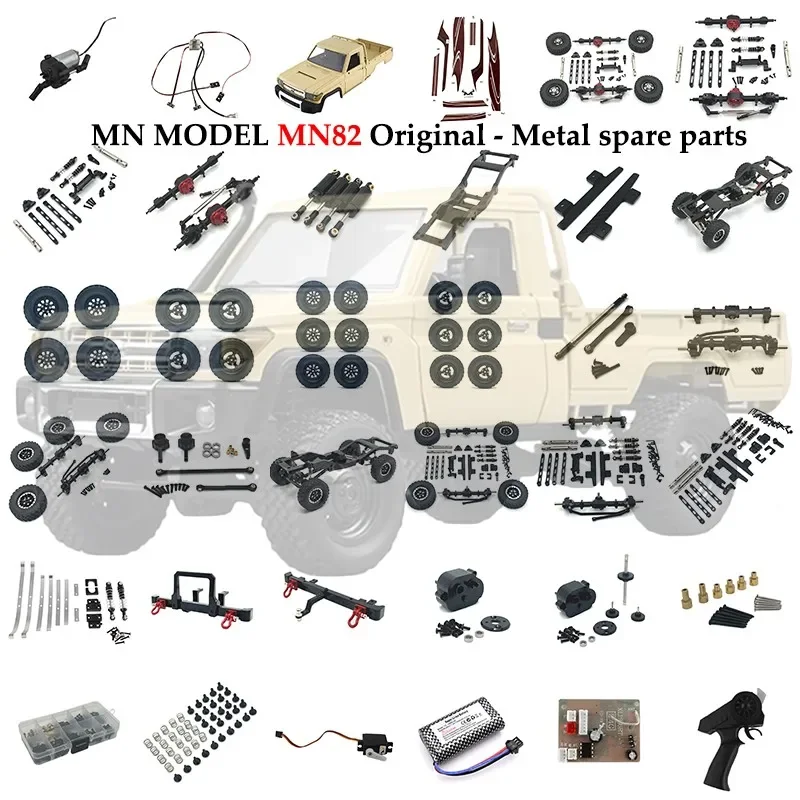 Car Shell Raise The Column for MN82 LC79 Modified Big Wheel Special Upgrade Parts, Brass Material, MN Model 1/12 Climbing RC Car