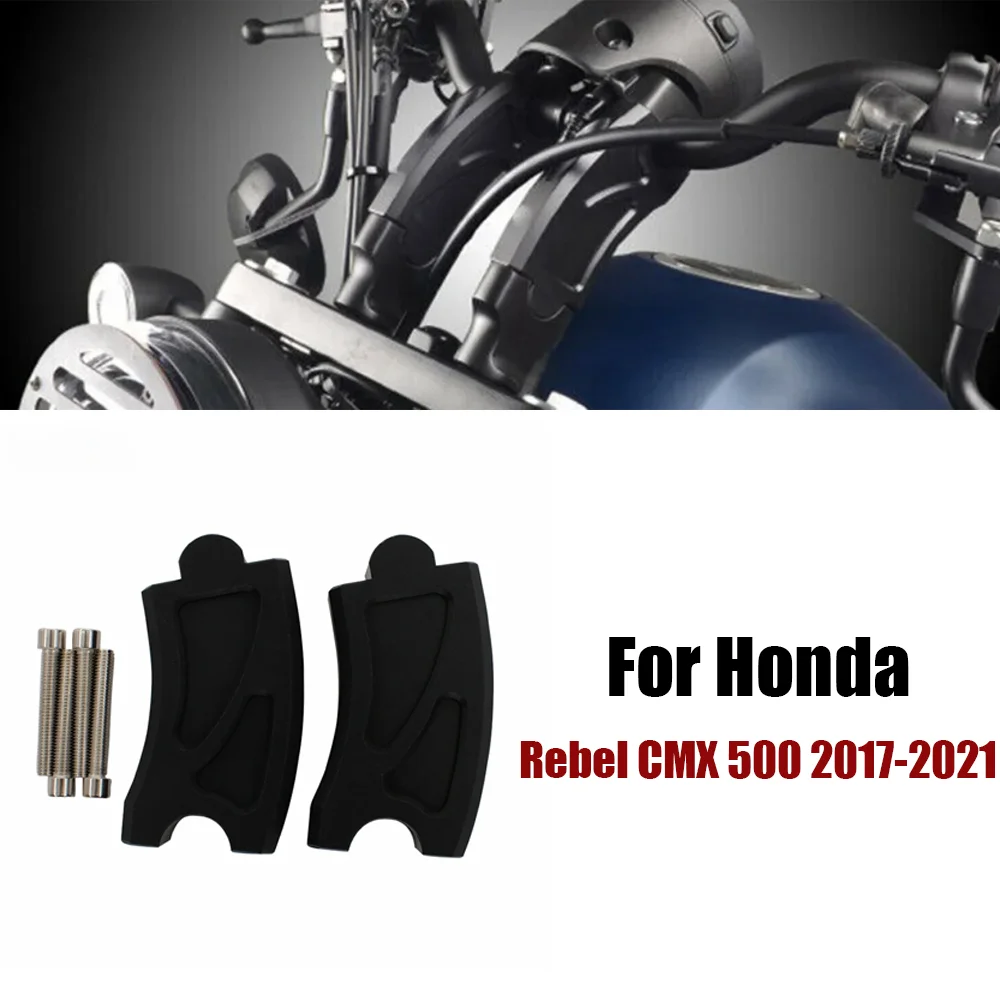 

Motorcycle Handlebar Risers Handle Bar Lift Clamp Adapters For Honda Rebel CMX 300 500 2017-2019 2020 2021 CMX300 CMX500