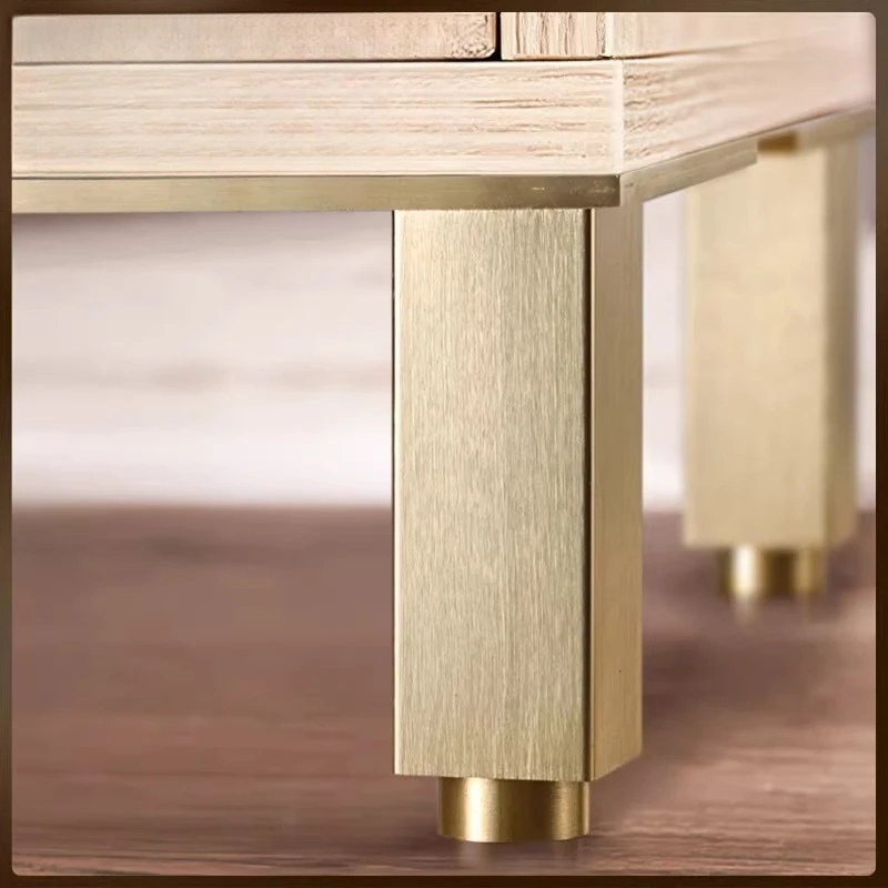 4pcs TV Cabinet Legs, Metal Thickened Sofa Adjustable Cabinet Bathroom Coffee Table Height Increasing Furniture Floor Mats