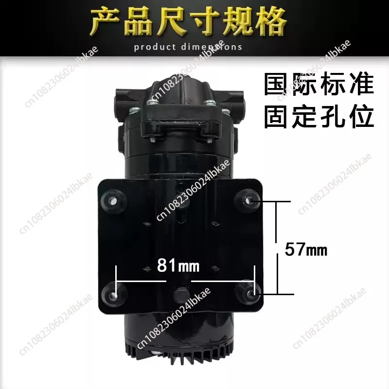 5800 Electric Diaphragm Pump DC 24V RO Booster Pump 400GPD 5.1LPM 145PSI for Water Purifier Water Boosting System