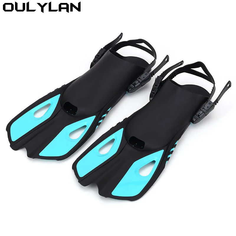 

Oulylan Scuba Diving Fins Adult Adjustable Swimming Shoes Silicone Long Submersible Snorkeling Foot Monofin Diving Flippers