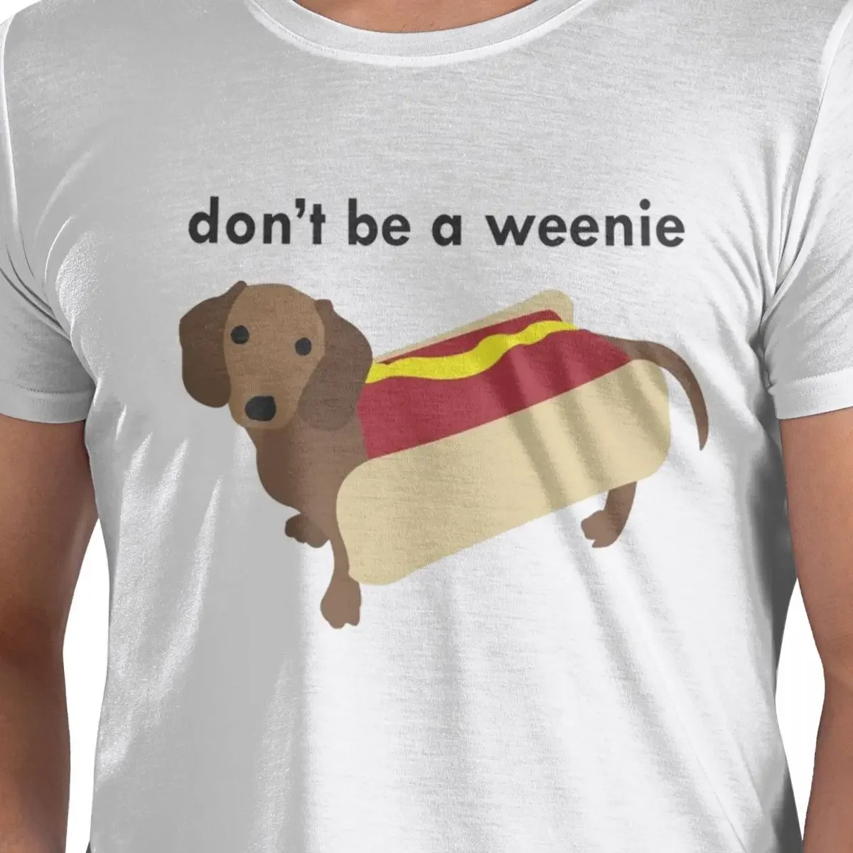 Little Wiener Dog 100% Cotton T-Shirt Men'sFashion T Shirts Men Round Neck Short Sleeve S-6XL
