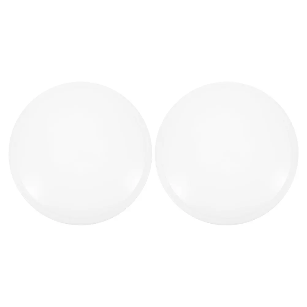 

2pcs Round Flush Mount Lamp Shade 18.7Cm Shatterproof Plastic White Diffuser For Ceiling Recessed Pendant Fixture Light Cover