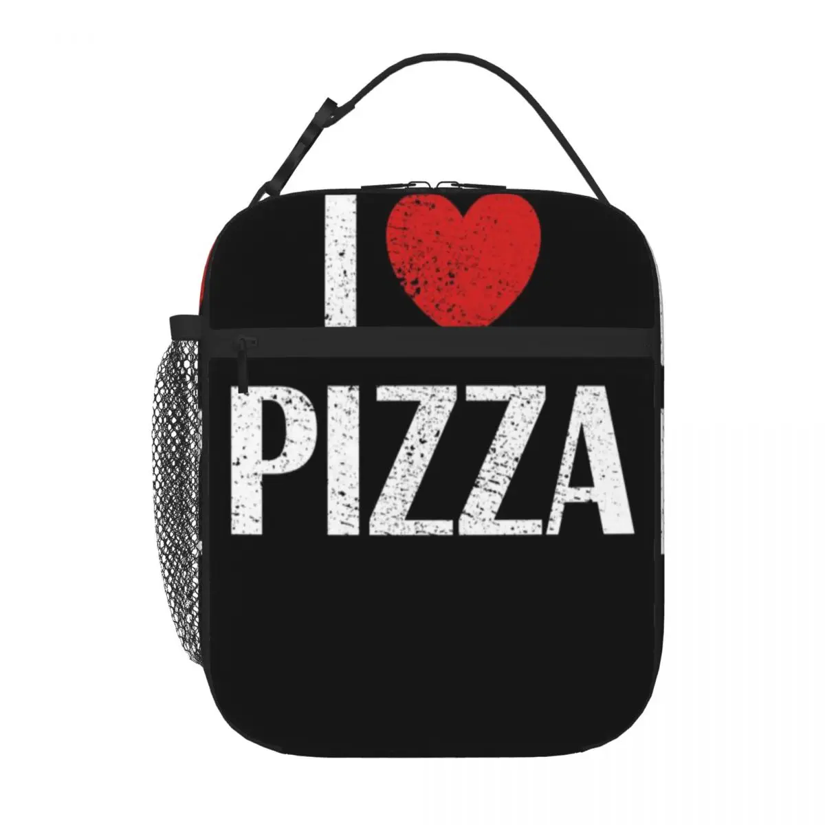 Hot Sale I Love Pizza - Text Design Minimal Decoration Sports Lunch Bag Weight Loss Diet Meal Bag