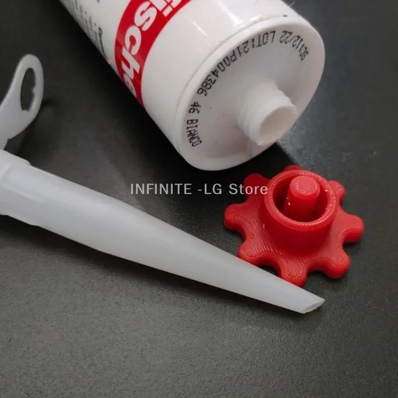 使いやすいコンパクトなポータブルチューブキャップ：ホース用ホワイトレッドシリコンチューブアクセサリー1個