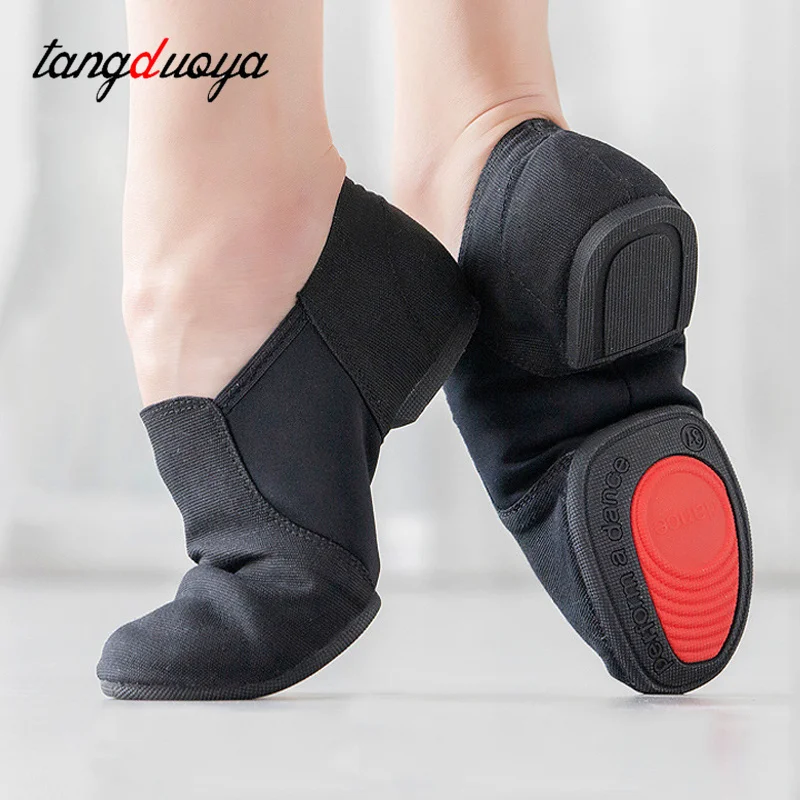 

Canvas Dance shoes elastic cloth jazz dance shoes Women practice shoes adult Latin dance training ballet shoes cheerleading shoe