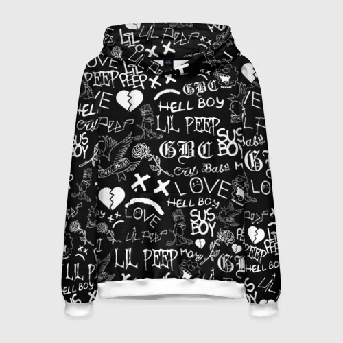 Men's Hoodies 3D Lil Peep logobombing Printed Sweatshirts Men Women Hip Hop Harajuku Tracksuit Pullover Oversized Men Y2k Hoodie