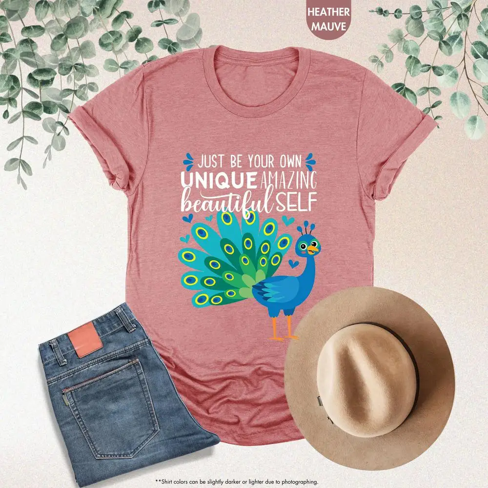 

Just Be Yourself Peacock Shirt, Peacock Shirt,inspirational Shirt, Positive Sweatshirt, Motivational Gift,inspirational Gift