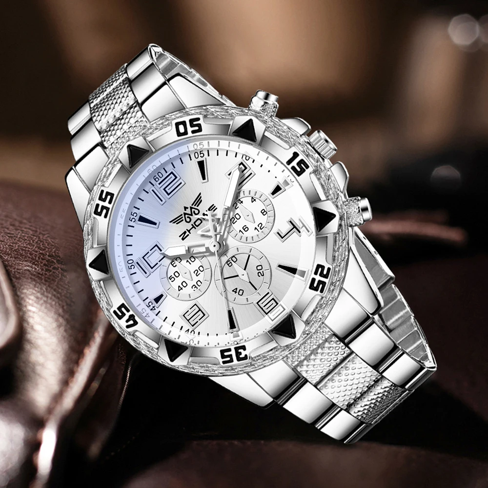 4 pièces argent hommes mode dé - Jewelry Watches Silver avis et prix