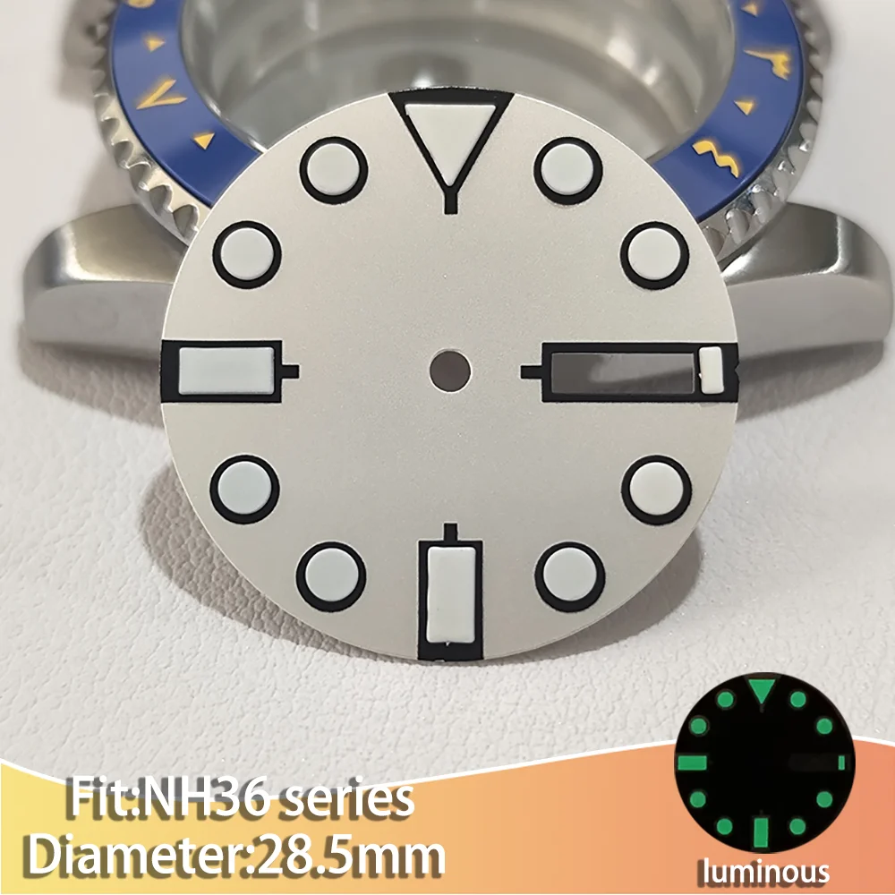 28.5MM/29MM Dial Single/Dual Calendar Suitable for NH35/NH36 Movement  Luminous Men‘s Watches Dials Accessories Multiple styles