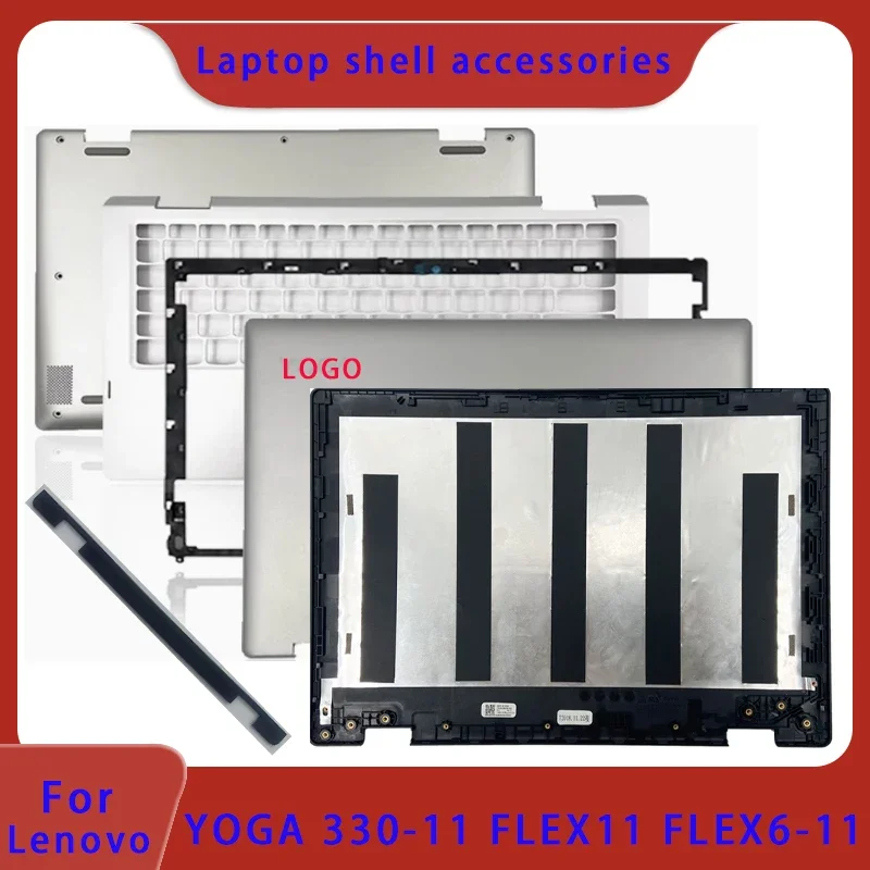

Подходит для Lenovo YOGA 330-11 FLEX11 FLEX6-11, ЖК-экран ноутбука, верхняя крышка, рамка экрана, поддержка ладони, нижняя крышка шарнира корпуса