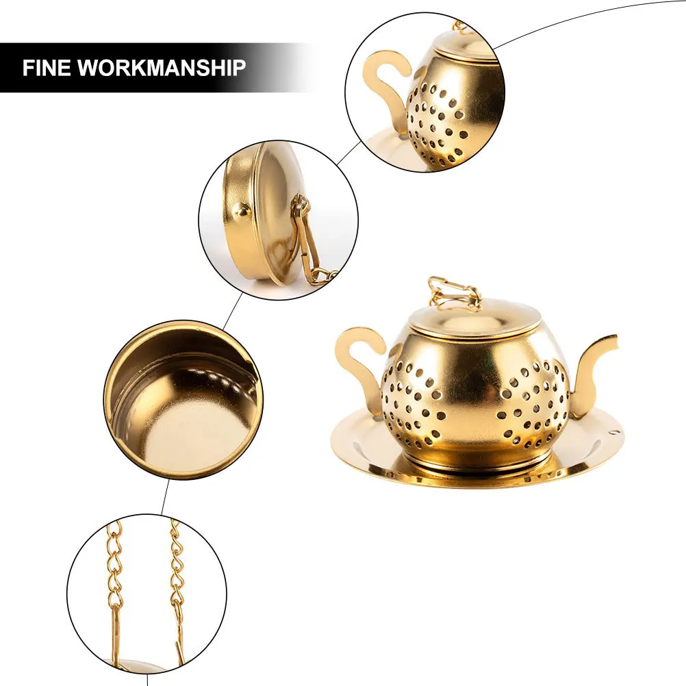 

Заварочный фильтр из нержавеющей стали, многоразовый фильтр с мелкой сеткой для зеленого травяного чая, портативное ситечко для чая, кухонный бар