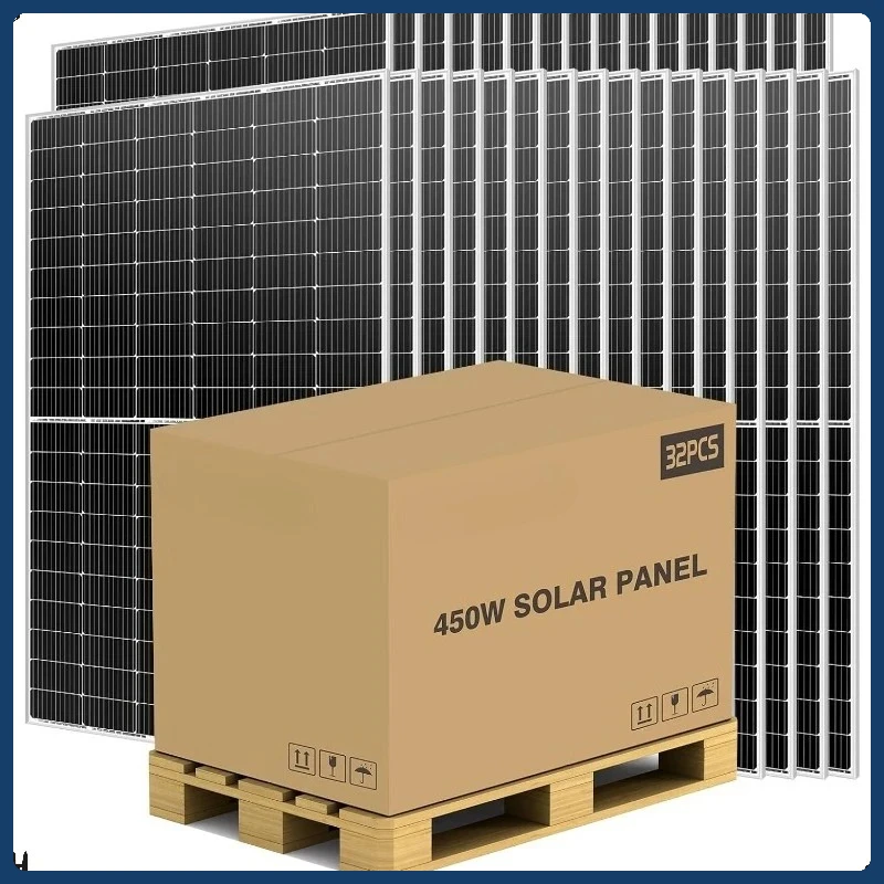 لوحة شمسية 450 وات 11BB - 12 فولت/24 فولت/36 فولت/48 فولت لشحن بطارية RV #1