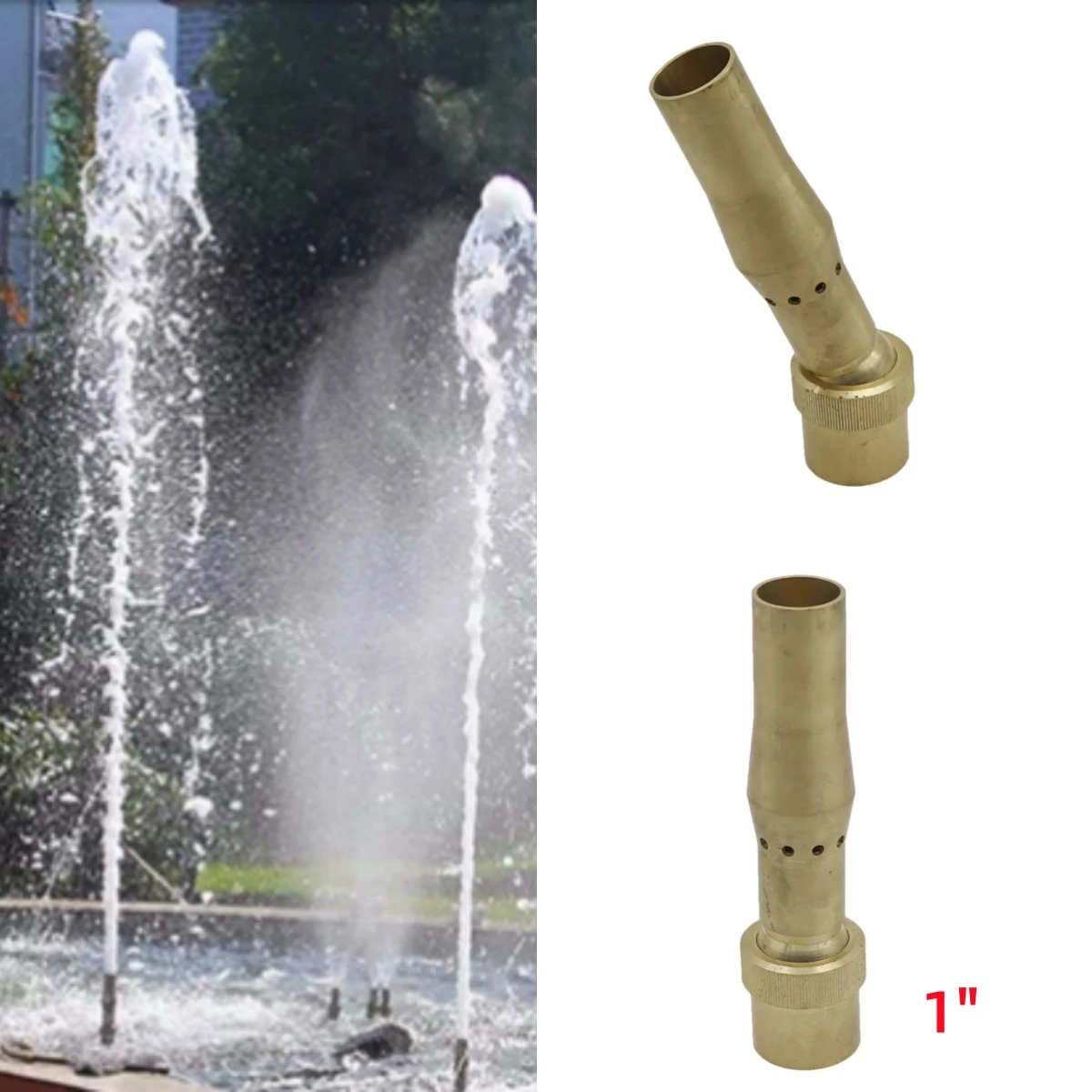 Multi Branch Copper Fountain Nozzle Landscape Pond 1