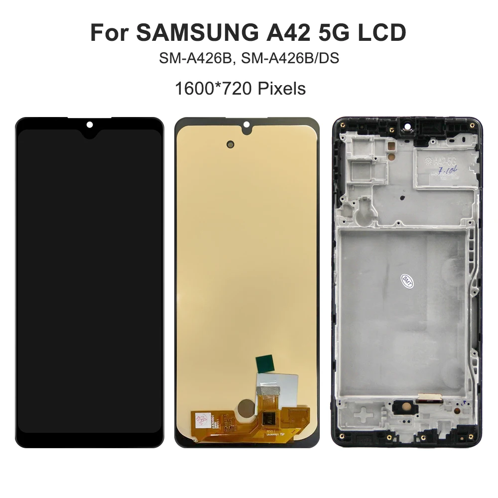 交換用AMOLEDLCDタッチスクリーンキット,Samsung a42,a426b,a426,a426u,a426n,5g