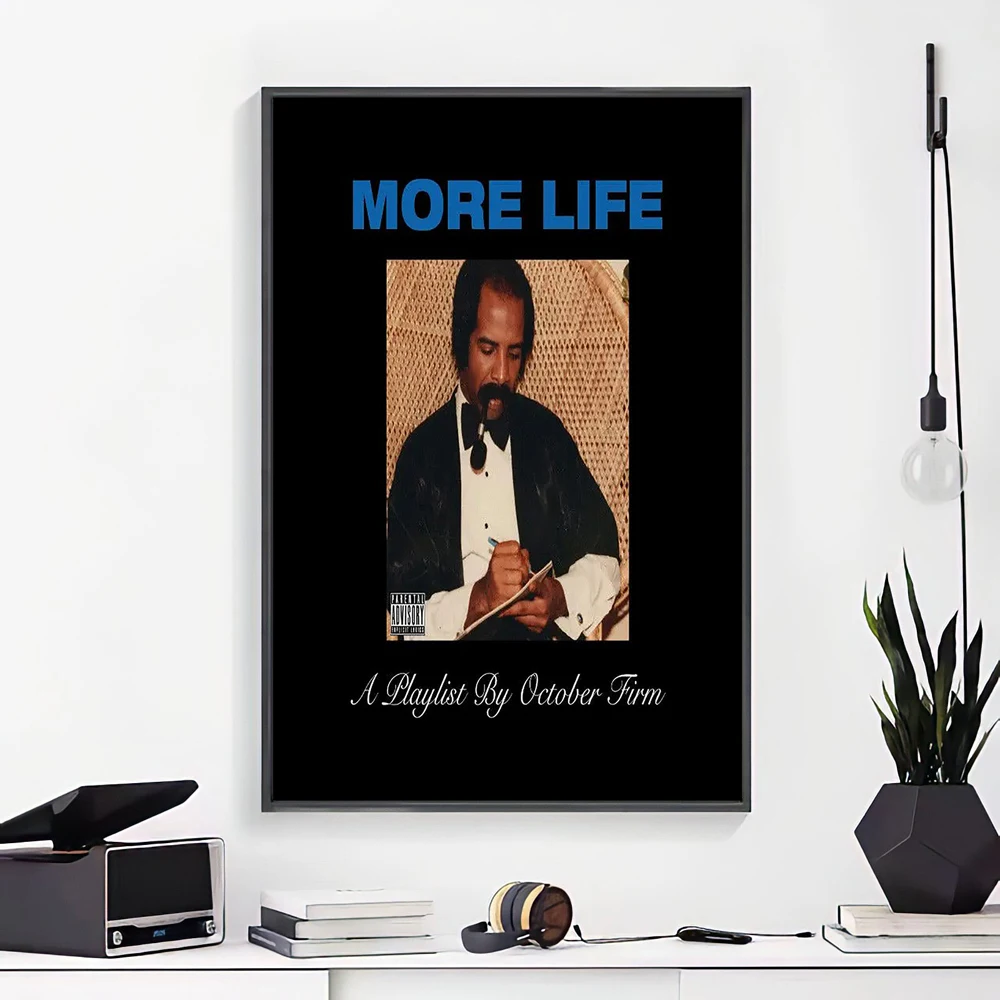 Hot 2017 Album Drake Life Stream Hip Hop-Silk Art Poster Wall Sticker Decoration Gift