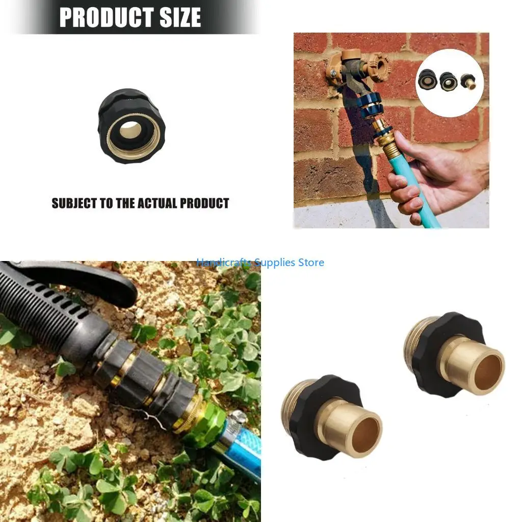 R1WA 2Pcs Garden Hose Quick Release Connector Coupler Metal Hose Fitting Connector