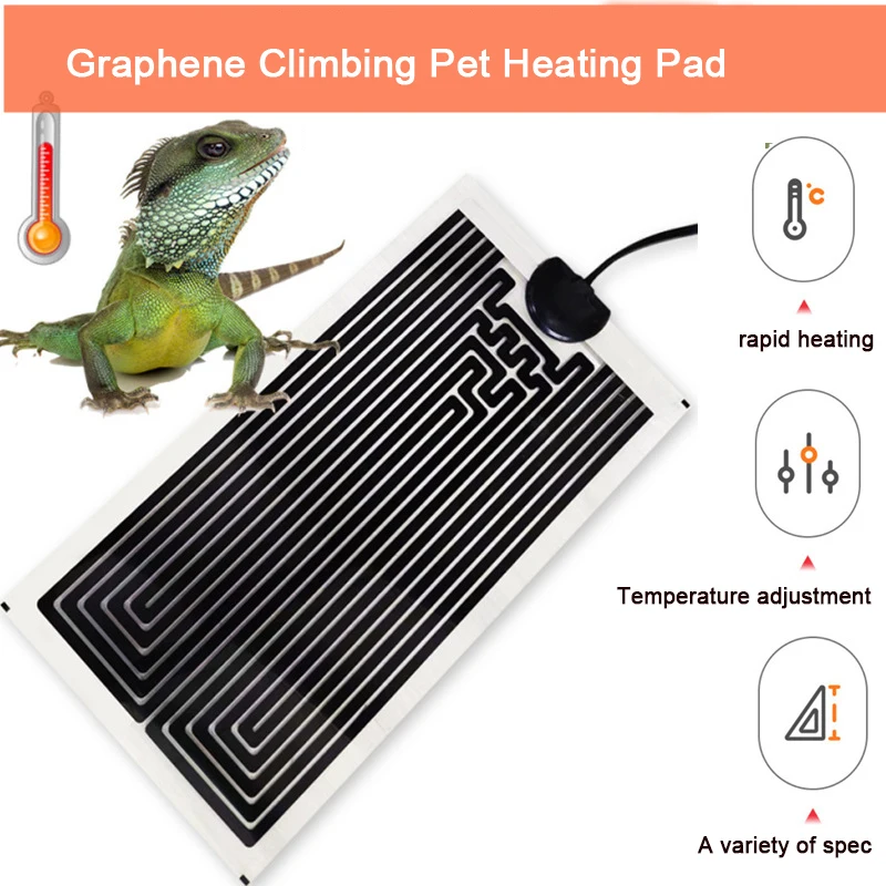 5/7/14//20W Reptiles Heating Mat Climbing Pet Heating Warm Pads Adjustable Temperature Controller Mats Reptiles Supplies