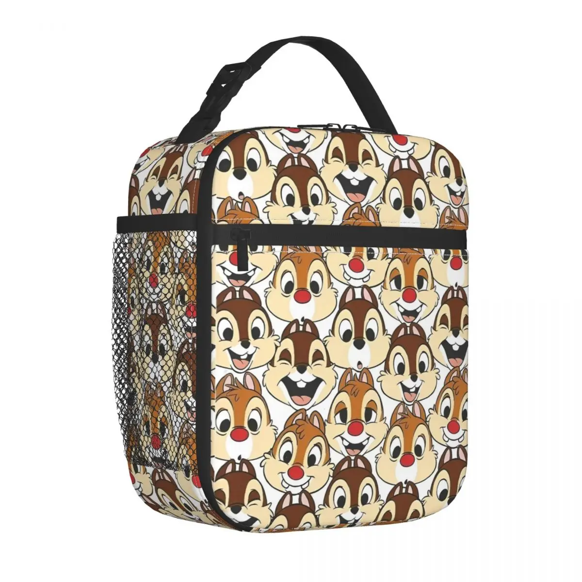 

Chip 'n' Dale Doodle Lunch Bag For Women Lunch Box Casual Picnic Cooler Bag Portable Zipper Waterproof Tote Food Bags