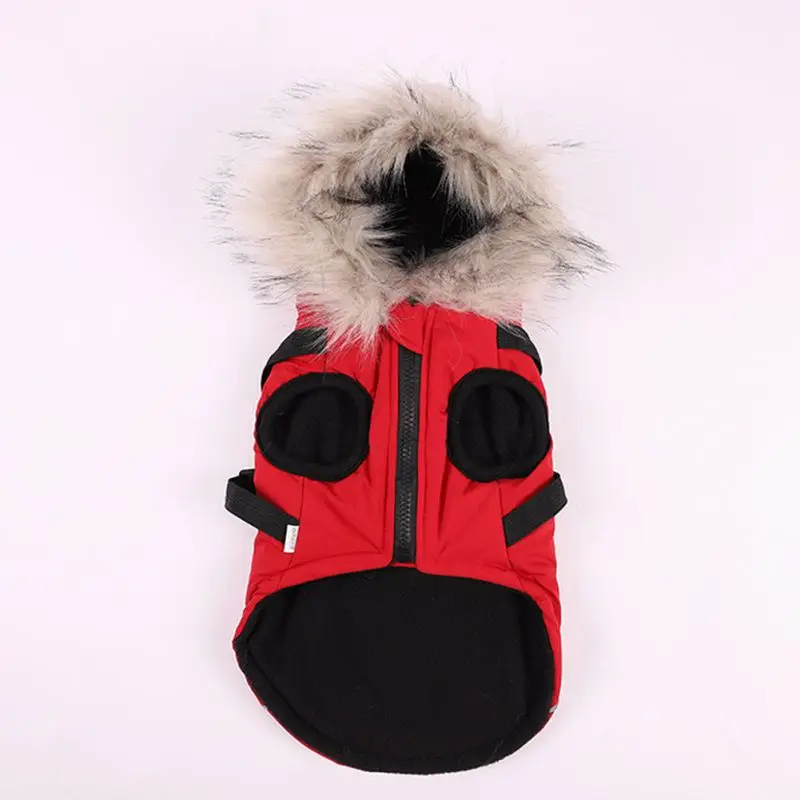 Winter Dog Clothes Pet Dog Jacket With Harness Puppy Pet Dog Coat For Small Medium Dog Thicken Warm Chihuahua Yorkies Hoodie