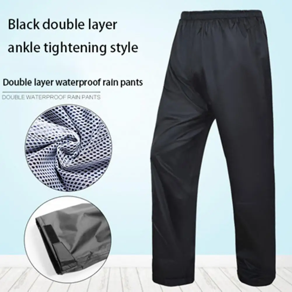 Pantalones de lluvia para hombre y mujer, ropa impermeable para escalada, senderismo, acampada, trabajo al aire libre