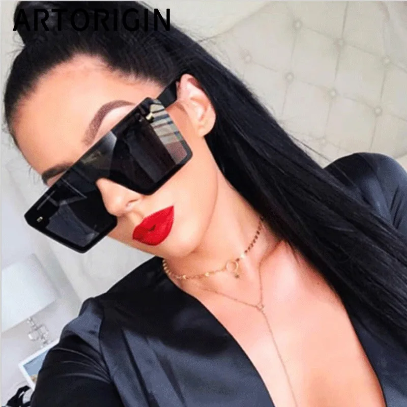 Übergroße Quadratische Sonnenbrille Damen 2024 Luxusmarke Mode Flat-Top Rot Schwarz Klare Gläser Herren Angeln Sonnenschutz Spiegel UV400
